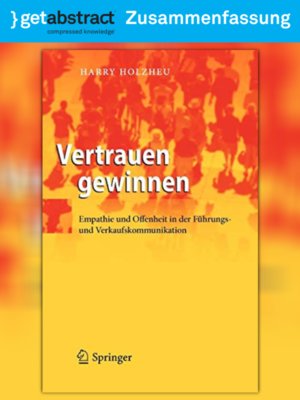 cover image of Vertrauen gewinnen (Zusammenfassung)